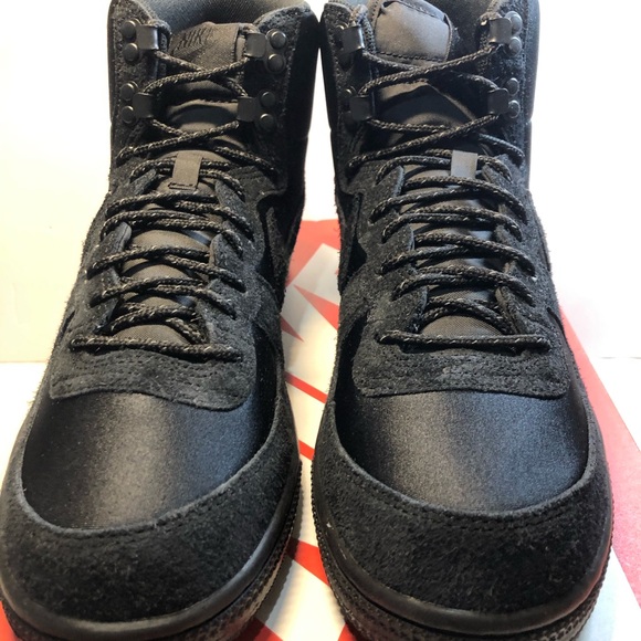 Nike TERMINATOR HIGH HIKING BOOT TRIPLE BLACK Men’s 9.5 Women’s 11 New - Picture 6 of 15